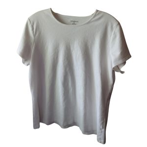 Ab) Croft&barrow White blouse plus size extra large cloth & borrow